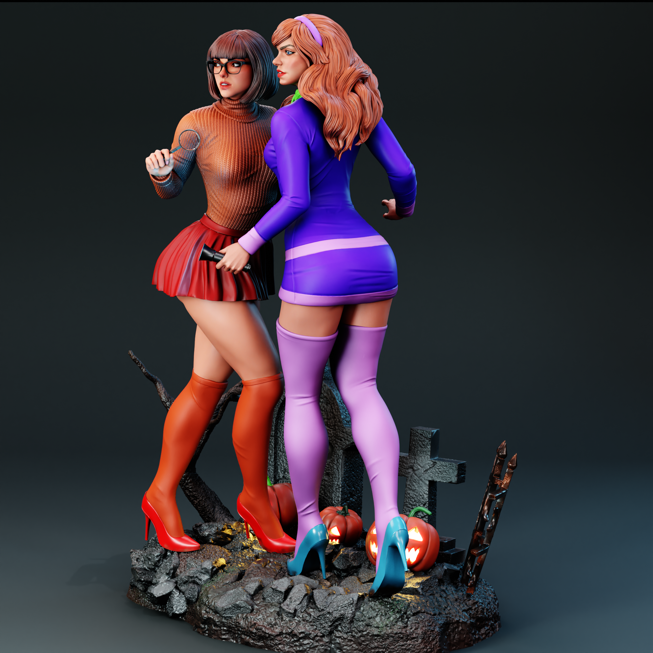 Velma &amp; Daphne – 3D Printable Model