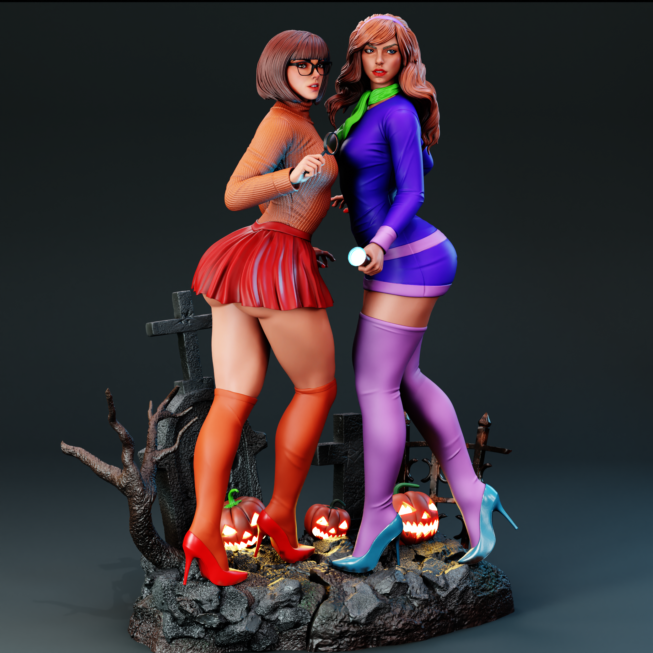Velma &amp; Daphne – 3D Printable Model