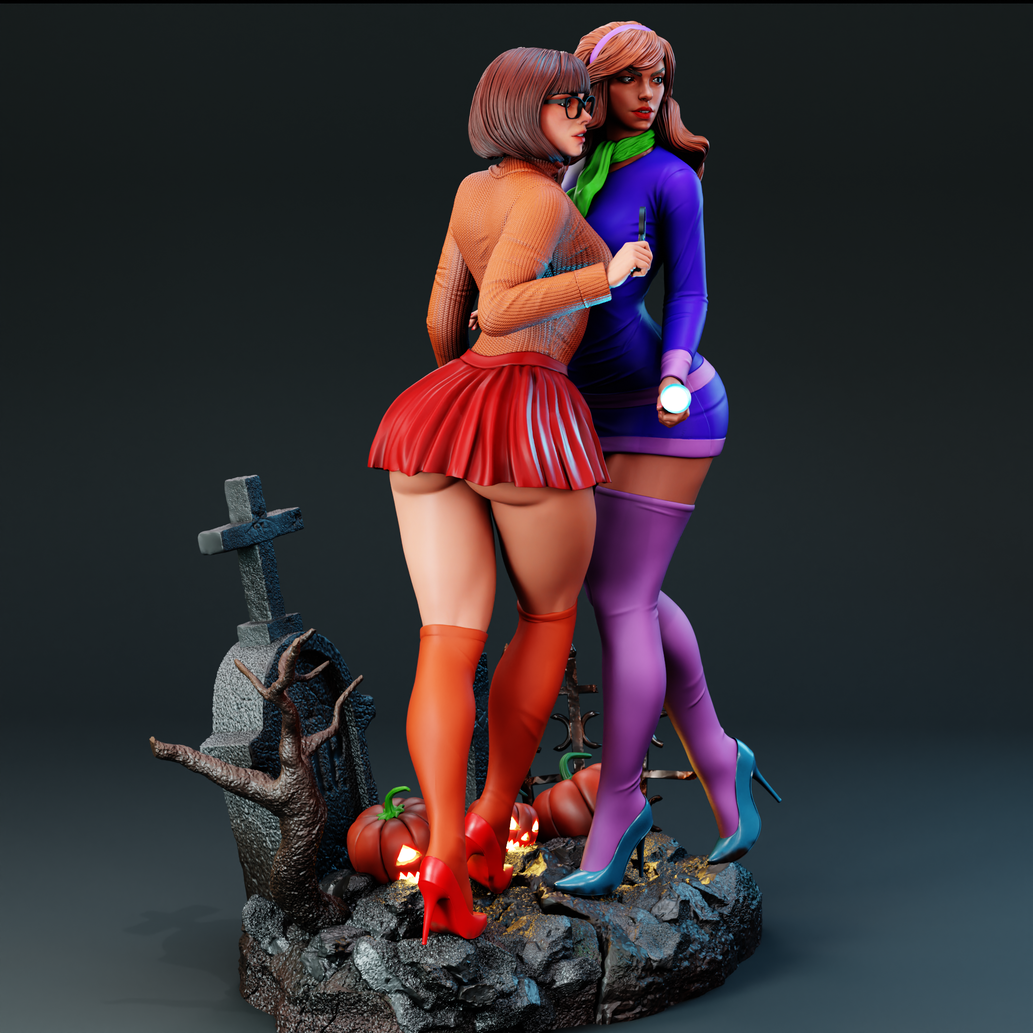 Velma &amp; Daphne – 3D Printable Model