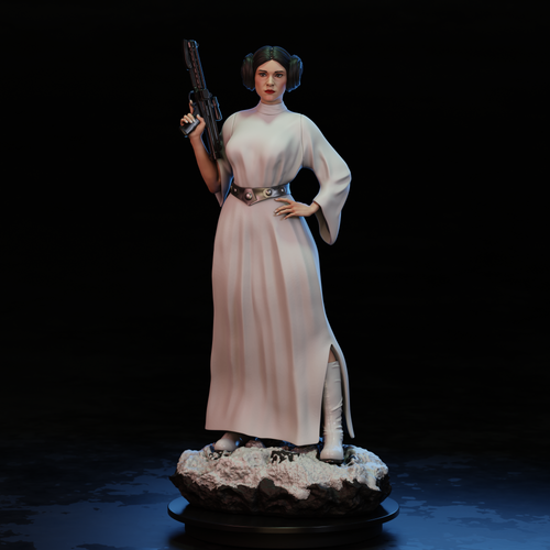 Princess Leia 3D Printable Model